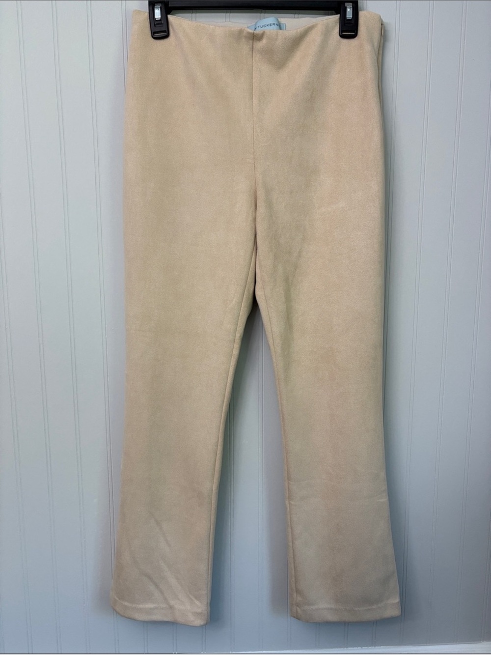 Tuckernuck Cream Faux Suede Ashford Pants Size L
